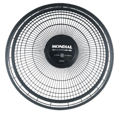 Grade Dianteira Preta Ventilador Mondial Nv Nv V Jm Store