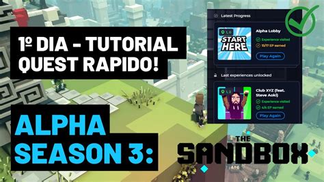 The Sandbox Alpha Season Dia Todas As Quest Resumo Tutorial