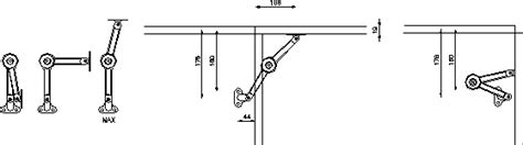 Brazo Hidraulico Para Puertas Proyectantes En AutoCAD Librería CAD