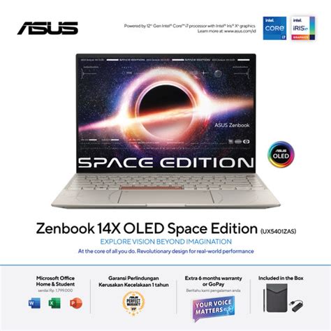 Promo ASUS ZenBook 14X OLED Space Edition UX5401ZAS OLEDP711 Titanium