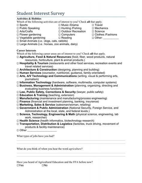 Ffa Program Of Activities Template