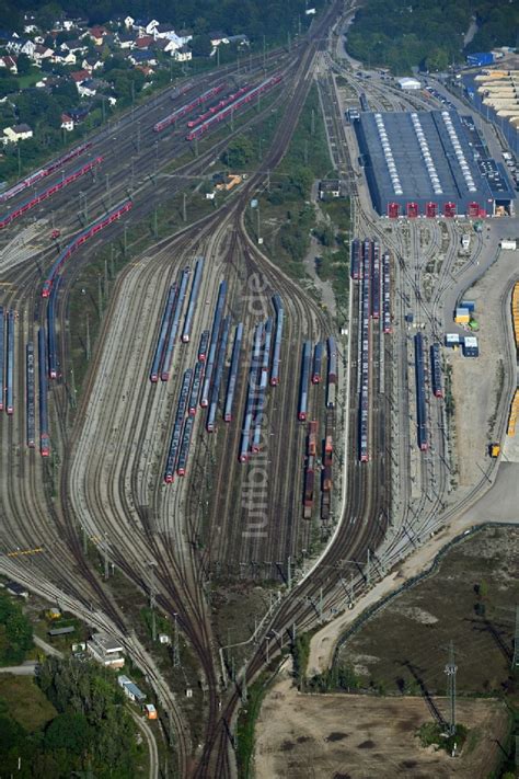 M Nchen Von Oben Rangierbahnhof Und G Terbahnhof Der Deutschen Bahn