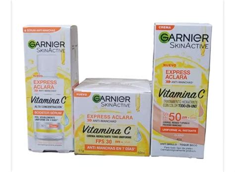 Kit Anti Manchas Garnier Crema Serum Y Bloqueador En Venta En Chihuahua
