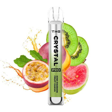 Crystal Pro Vape E Shisha Kiwi Passion Fruit Guava 600 Züge Einweg