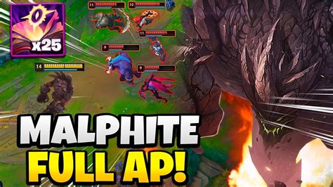 COMBO De MALPHITE FULL AP DESTRUYE EN 1 SEGUNDO YouTube