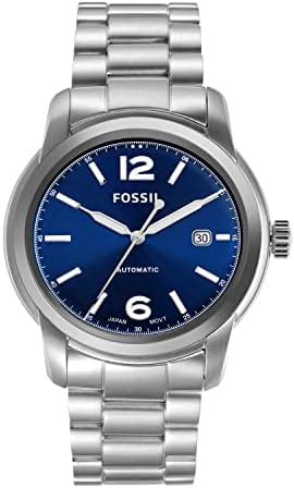 Fossil Men Stainless Steel Heritage Analog Blue Dial Watch Me3230 Band