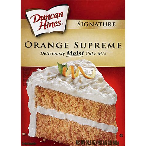 Duncan Hines Signature Orange Supreme Moist Cake Mix Cake Cookie And Brownie Mixes Foodtown