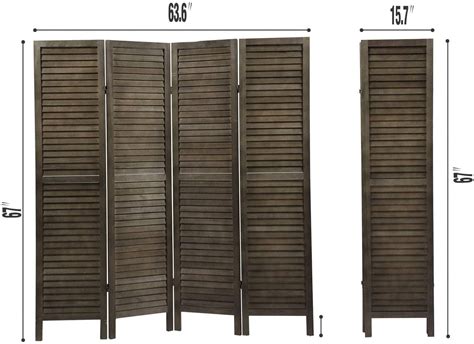 Buy Room Dividers Panel Freestanding Room Divider Wood Louver