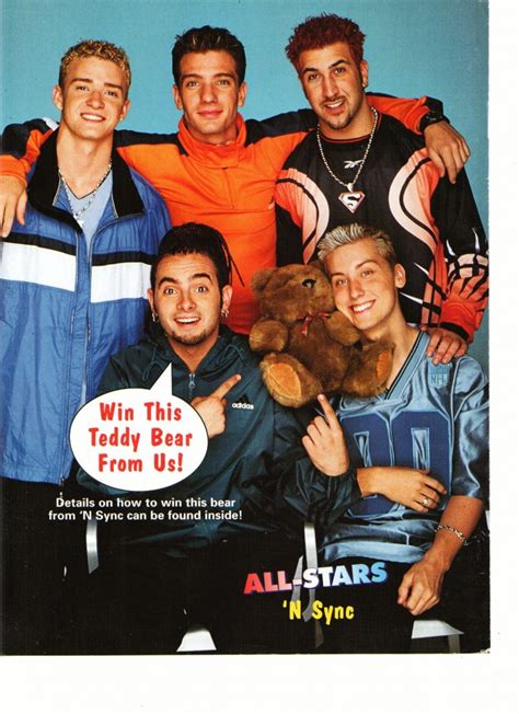 Nsync Chris Kirkpatrick Teen Magazine Pinup Clipping Teddy Bear Teen