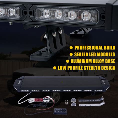 Amber 48 Inch 88 LED Strobe Light Bar Emergency Warn Beacon Tow Truck