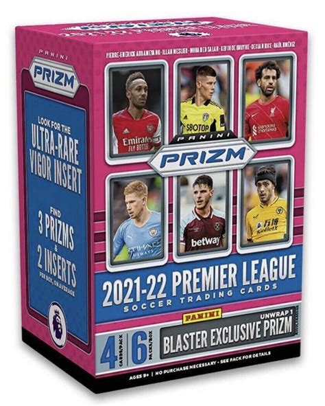 2021 22 Panini Prizm Premier League Epl Soccer Blaster Box