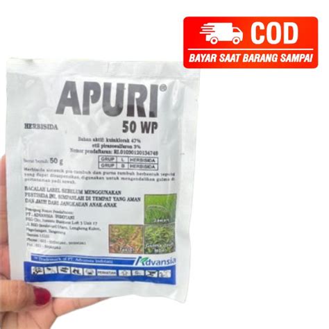 Jual Herbisida Apuri Wp Sistemik Pra Tumbuh Dan Purna Tumbuh Gr