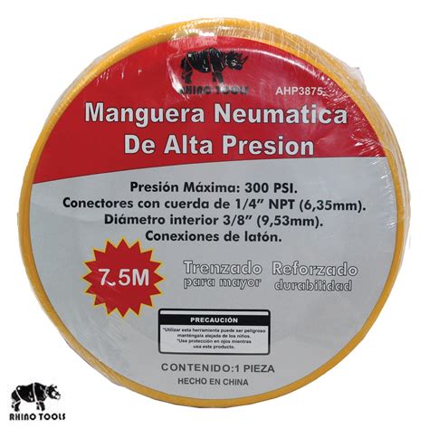 Manguera Neum Tica De Alta Presion X Mts Lewonski