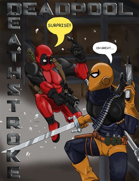 Deadpool vs. Deathstroke by Atomi-Cat on DeviantArt