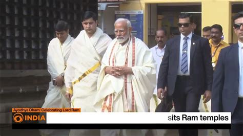 Pm Modi Visits Ram Temples Taking The Ramayana Route Dd India Youtube