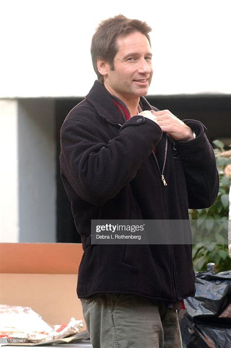 David Duchovny during David Duchovny on the Set of "Trust The Man ...