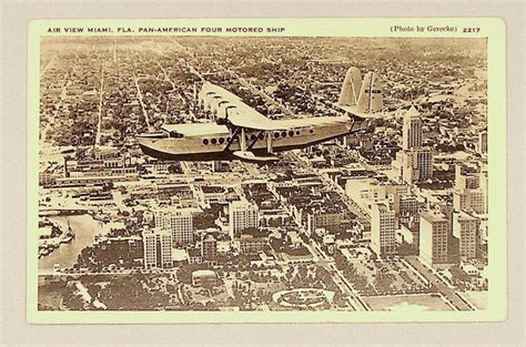 Images Postcard Pan American Airways Sikorsky S 42 SFO Museum