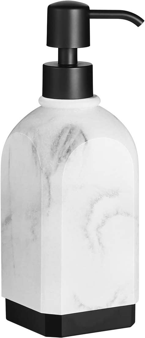 Luxspire Hand Soap Dispenser Marble Dish Soap Dispenser For Bathroom Refillable