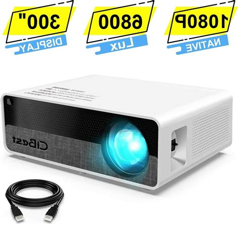 Cibest Q9 1080p Hd Video Projector 6800 Lux Projector