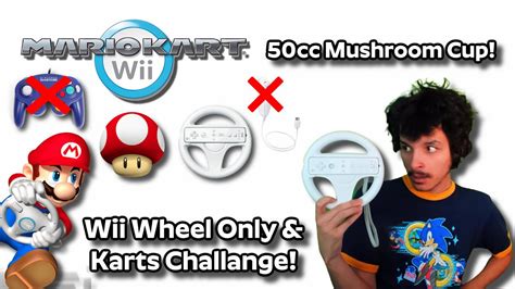 Mario Kart Wii Wii Wheel And Karts Challenge 1 Intro And 50cc Mushroom