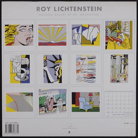 Roy Lichtenstein Calendar Ephemera Nouvelle Compagnie Des