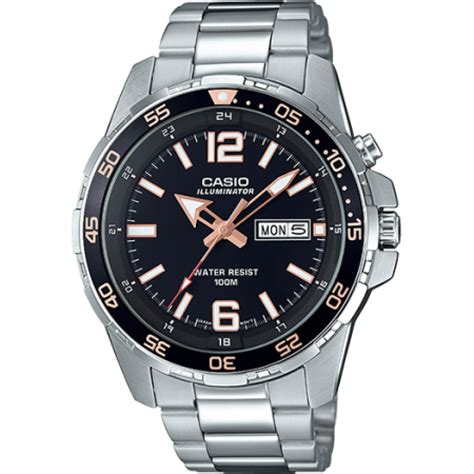 Casio Men's Stainless Steel Dive-Style Watch