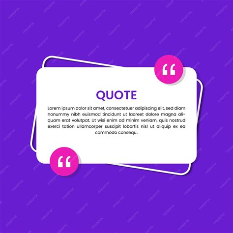 Premium Vector | Vector Quotes Or Testimonial Template