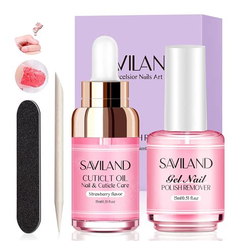 Amazon Saviland Gel Nail Polish Remover Kit Ml Gel Nail