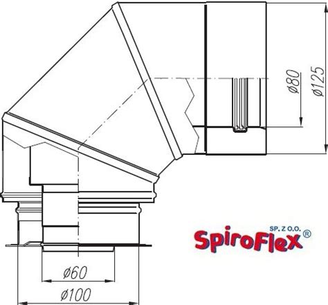 System Kominkowy Immergas Spiroflex Adapter Inox Kolano