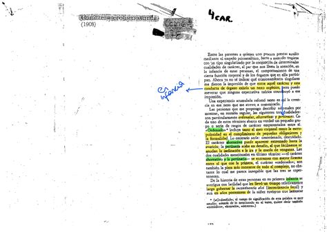 Caracter Y Erotismo Anal S Freud E N T R E L A S P E R S O N A S A