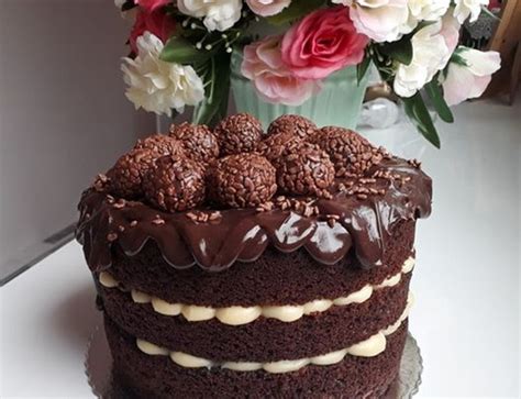 Receita De Naked Cake De Chocolate