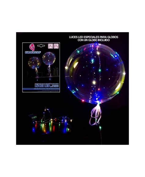 Globo Burbuja Transparente Con Luces Led Colores Comprar Online En