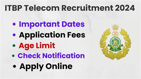 Itbp Telecom Recruitment Apply Online For Constable Head