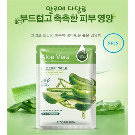 Jual Pcs Masker Wajah Hchana Aloe Vera Lidah Buaya Masker Muka