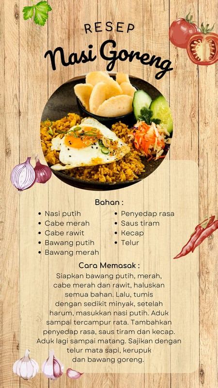 Gratis Desain Contoh Makanan Canva