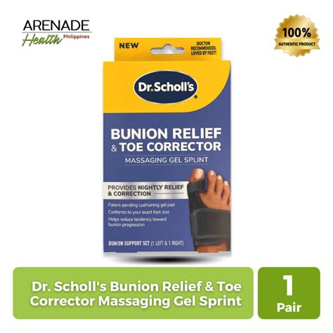 Dr Scholl S Bunion Relief Toe Corrector Massaging Gel Sprint Bunion