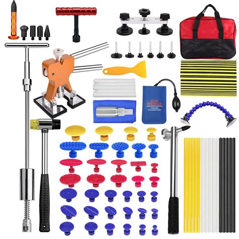 Conjunto De Removedor De Amassados De Carro Kit De Reparo De Amassados