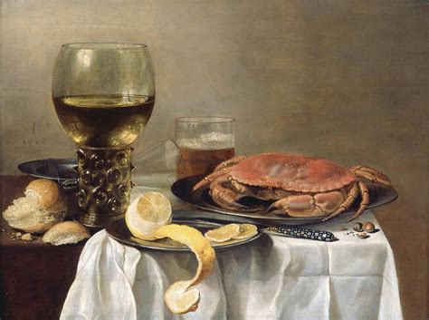 Pieter Claesz Nature morte au crabe 1644 Musée des beaux arts de