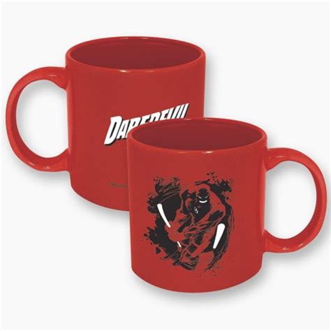 Marvel Comics Daredevil Action Pose And Name 20 Oz Ceramic Coffee Mug