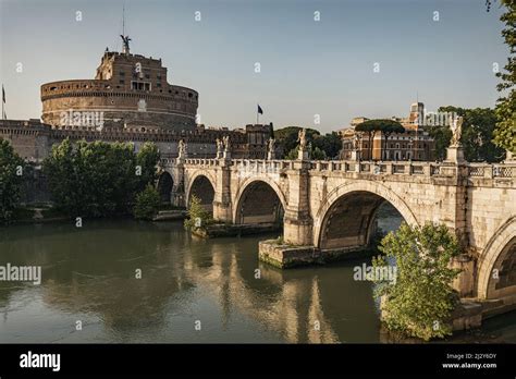 Castel Sant Angelo Or The Mausoleum Of Hadrian Rome Italy Stock Photo