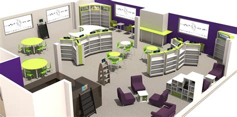 School Library Layout Design