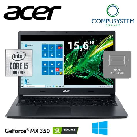 LAPTOP ACER ASPIRE 5 A515 55G 55BB 15 6 HD INTEL CORE I5 1035G1 8GB