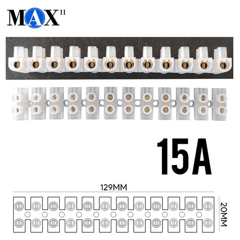 Km Lighting Product Max Ii Pvc Terminal Block Connector 15a 380v