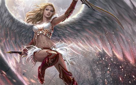 Anime Girls Angel Artwork Fan Art Mythology Screenshot Woman