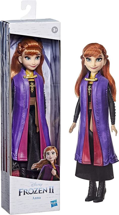 Disney Frozen Anna Fashion Doll With Long Red Hair Skirt Shoes Toy