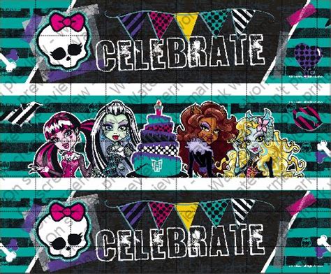 Monster High Cake Strips Monster High Cake Strips Monster High Cake