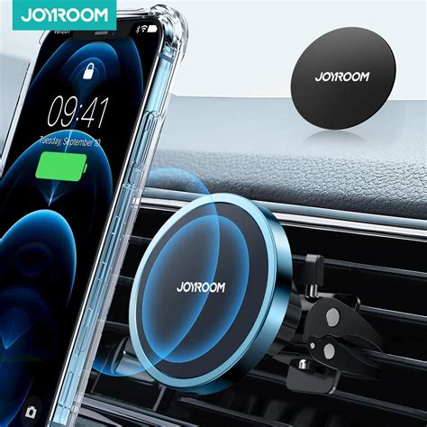 Магнитное автомобильное беспроводное зарядное устройство Joyroom15W Qi ...