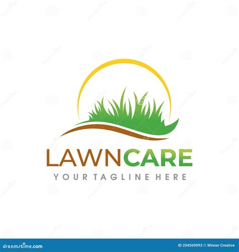 Lawn Care Logo Lawn Services Logo Design Vector Stock Vector