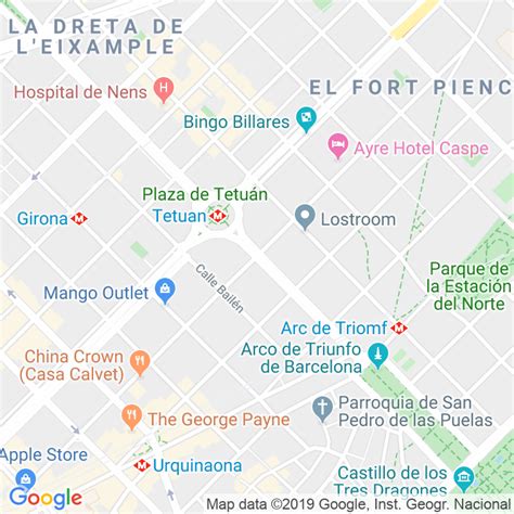 Código Postal calle Casp Impares Del 1 Al 73 Pares Del 2 Al 110 en