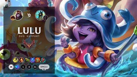 Lulu Support Vs Nami Kr Grandmaster Patch Youtube